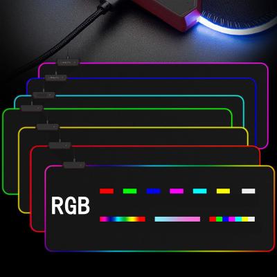 China Gaming OEM Logo Customization RGB Gaming Mouse Pad with 14