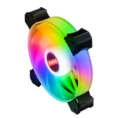 China Colorful Computer Case Custom OEM 120mm Fan 12v CPU Cooler RGB PC Computer Case Fan for sale