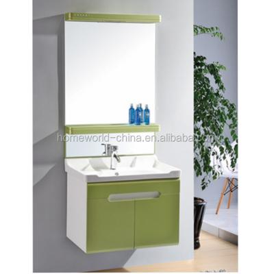 China Supplier Modern Sanitary Ware Factory Porcelain PVC Modern Bathroom Cabinet for sale