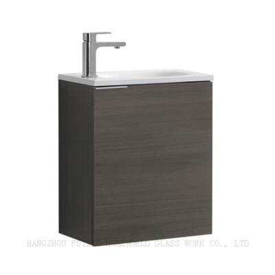 China Modern Simple Cheap Melamine Faced Material MDF Carcass Bathroom Vanity For European Style for sale