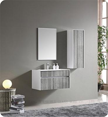 China CLASSIC Melamine Faced Bathroom Vanity Rustic Style For European Market With Artificial Stone Countertop for sale