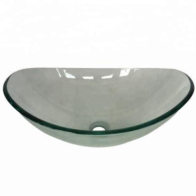 China Modern Fashionable Wash Basin Brands Good Quality Glass Sink for sale