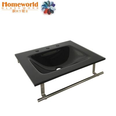 China Contemporary Wash Basin Glass Bowl Wash Basin With Stand for sale