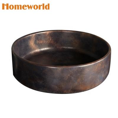 China Contemporary Luxury Outdoor Round Wash Concrete Hand Basin for sale