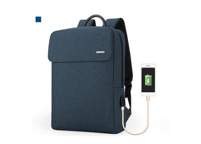 China Business Large Capacity USB Laptop Backpack Bag , Anti Theft Backpack With USB Charger , Travel Backpack for sale