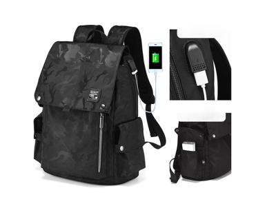 China High Quality New Arrival Trend Casual Men Backpack All Black Backbag for Sale for sale