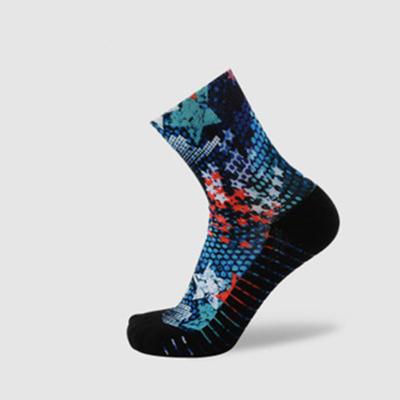 China OEM Breathable Mens 3D Print Custom Basketball Socks 360 Print Sport Socks for sale