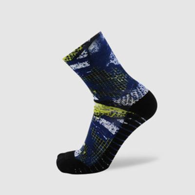 China Breathable 3D Digital Printing Crew Socks Mens Fashion 360 Printed Sports Socks Basketball Socks for sale