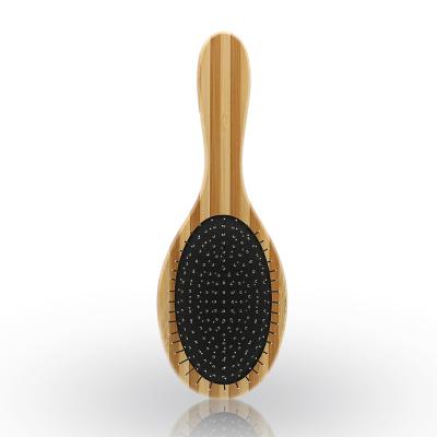 China Private Label Waterproof Eco-Friendly Kids Detangling Hair Brush Massage Bamboo Wooden Hair Brush Small for sale