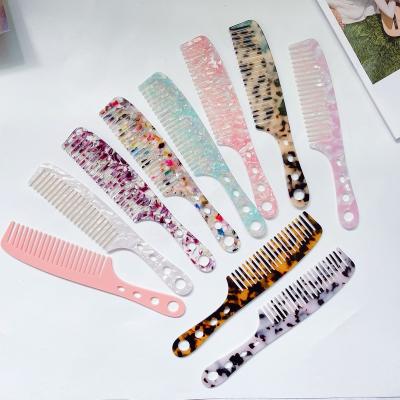 China For Home Use Acetate Dense Acetate Combs Anti Detangle Acetic Acid Hair Cellulose Tooth Cellulose Shower Static Wide Beard Dense Combs for sale