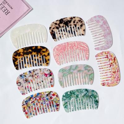 China For Acetic Acid Acetic Acid Anti Detangle Use Acetic Acid Static Comb Wide Tooth Hair Comb Home Custom Made Hair Comb for sale