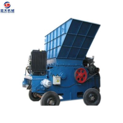 China Wooden Root Crushing Pier Wood Pallet Crusher Shredding Machine for sale