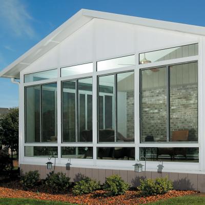 China Residential / Patio Free Standing Outdoor Glass Sunroom / Balcony House Glass Home Yard for sale