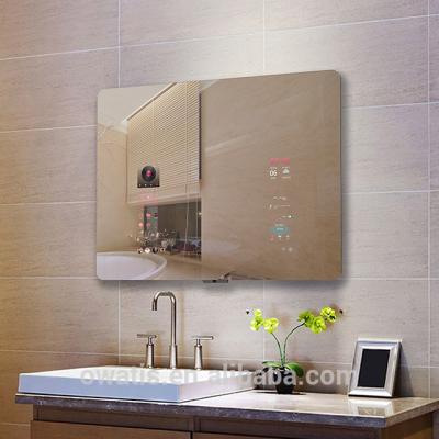 China Touch Screen Magic Bathroom System Android Mirror Smart Luminous Smart Decoration Led Bathroom Mirror for sale