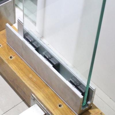 China Contemporary stair railing stainless steel glass fence dwg for sale