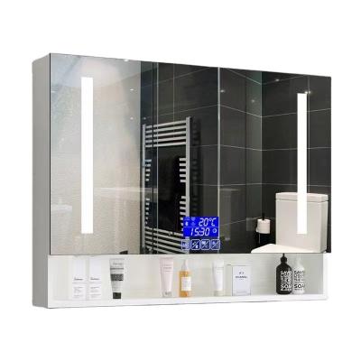 China Double Mirror Bathroom Cabinet Mirror Cabinet Bathroom Vanity Bathroom Storage Modern Mirror Cabinet for sale