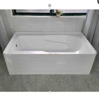 China North America Popular Standard Freestanding Alcove Bathtub / One Piece Skirted Bathtub for sale