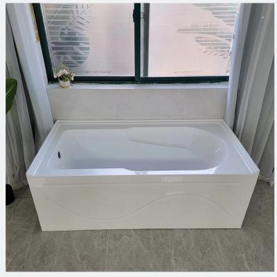 China North American Acrylic White Freestanding Canada Rectangle Freestanding Bathtub Skirt Front Tubs for sale