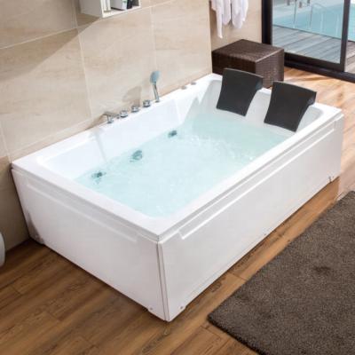 China New Luxury ABS Freestanding 2 Person Whirlpool Massage Jets Spa Fiberglass Bathtubs Hot Tubs for sale