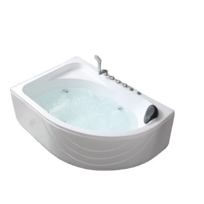 China Wholesale Freestanding Acrylic Massage Bathtub With Handle Whirlpool Bath Deep Jetted Hot Tubs Large Spa For Single 1 Person for sale