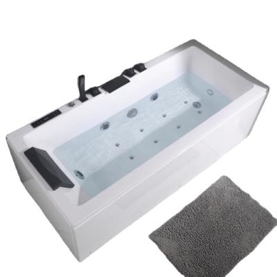 China Wholesale Freestanding Acrylic Massage Whirlpool Bathtub Jetted Hot Tubs For Single 1 Person for sale