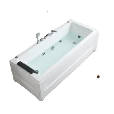 China Free Portable 1.7m Bachelor Massage Tub Adult Bubble Bath Tubs Acrylic Soaking Whirlpools for sale