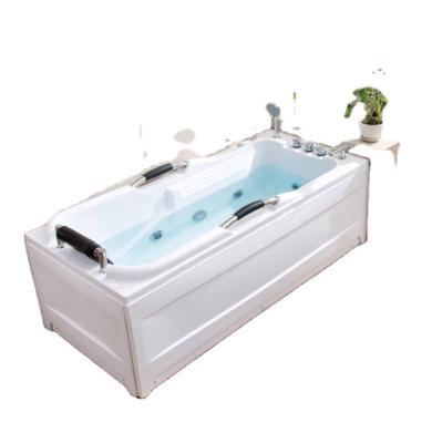 China Massage Sap Whirlpool Bathtubs Free Rectangular Acrylic Edged Bathtubs for sale