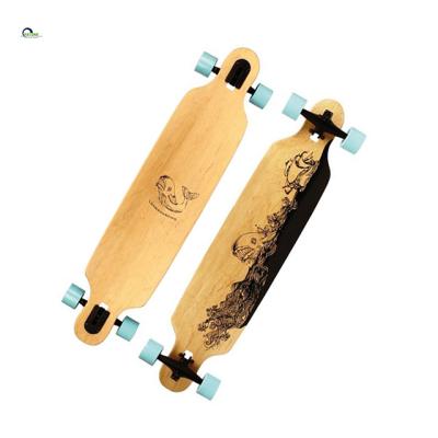 China Youth Wooden Skateboard With Vintage Graphics Galactic Star Shaped Flower Faded Printed Penny Style Board for sale