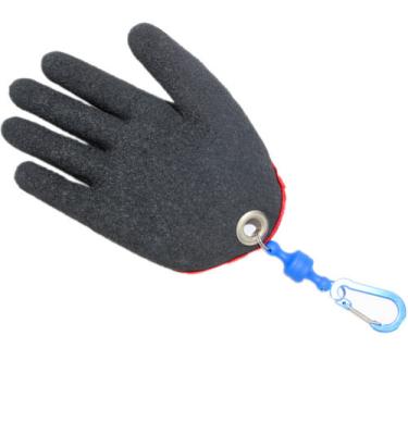 China Road Construction Anti-Slip Fish Catch Anti-Sting HPPE Dipped Palm Anti-Cut Half Fishing Safety Gloves for sale