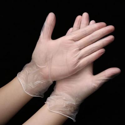 China Food Grade Tops Selling Powder Free PVC Safety Gloves Durable Hot Elastic Disposable Inspection Gloves for sale