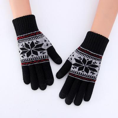 China Durable Winter Gloves Men's Winter Touch Screen Knitting Outdoor Motor Cycling Warm Gloves Thickened for sale