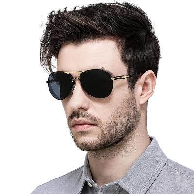 China High Quality Metal Frame Fashion Decoration Fashion Men's Two Tone Driving Polarized Sunglasses Eye Protection for sale