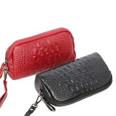 China High Quality Coin Purse Change Wallet Pocket Leather Card Holder With Tassel Main Chain Zipper for sale