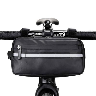 China Durable Waterproof Bike Handlebar Bag , Bike Basket Bicycle Front Bag for sale