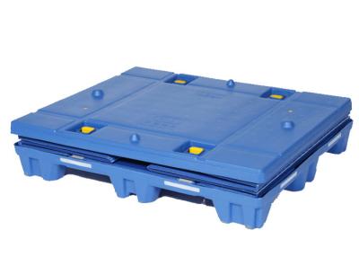 China HDPE PP Pallet Sleeve Box With EPP Foam Divider Tray For Auto Sunroof Te koop