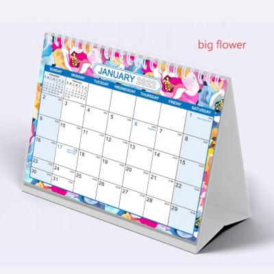 China Full High Quality 2022 Office English Desk Calendar With Advertising Printing for sale