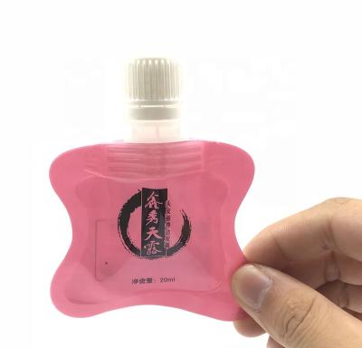 China Liquid Custom Shampoo Mask Packaging 10ml 20ml Spout Pouch for sale