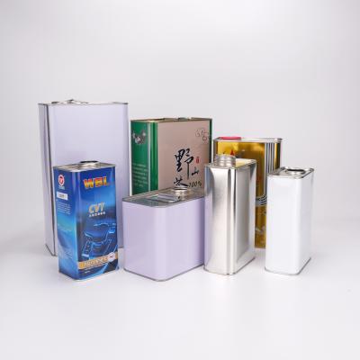 China 5l Tin Can Good Quality 1l 4l 5l Antirust Chemical Remover Paint Containers Fit Oil Tin Box Can for sale