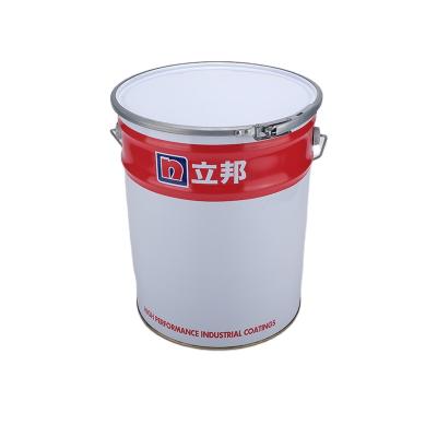 China Wholesale Stocked 20L Colored Chemical Conical Paint Pail With Lock Ring Lid And Handle for sale