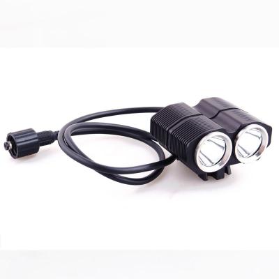 China High Brightness 2xCREE T6 18650 Battery Pack Powered 4 Flash Modes Bicycle Light/Headlamp for sale