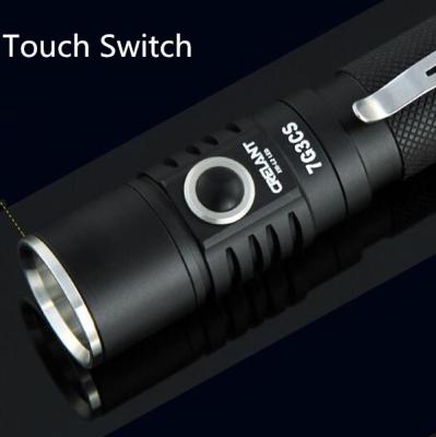 China Black Aluminum Alloy 10W High Power CREE XML2 LED Flashlight 5 Modes Handheld Clip LED Lanternas for Outdoor Camping for sale