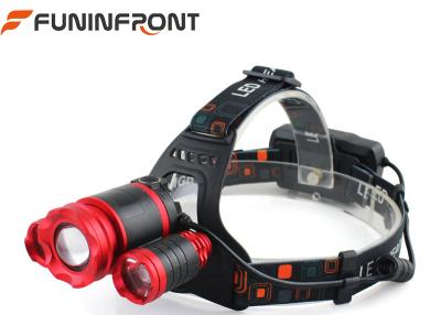 China Waterproof 3*CREE XML T6 Outdoor LED Headlamp Zoom with Micro USB Rechargeable for sale