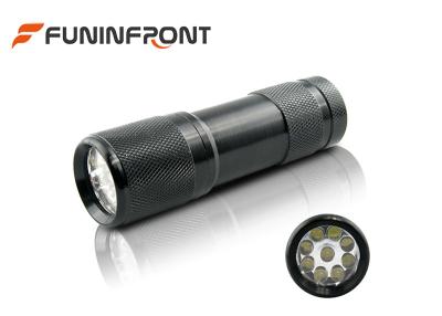 China 365NM Blacklight 9 LEDs UV Flashlight for Passport Fluoreescent Powder Detecting for sale