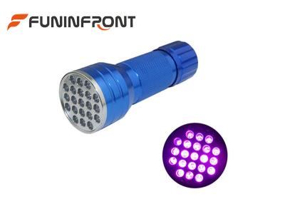 China 3*aaa 395NM LED UV Flashlight 21 Lamps MINI Blacklight Portable UV Detector for sale