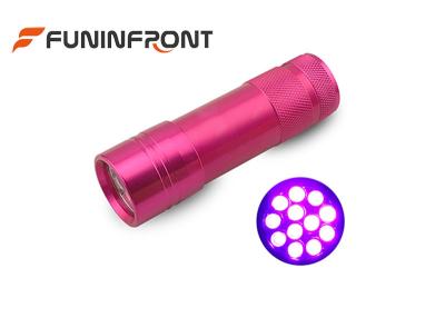 China Aluminum Alloy 12 Leds 395NM UV Flashlight for Fluorescent , Scorpion Detecting for sale