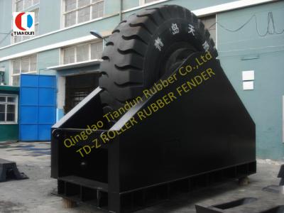 China Roller Rubber Dock Fenders , Wheel Molded Marine Dock Bumpers for sale