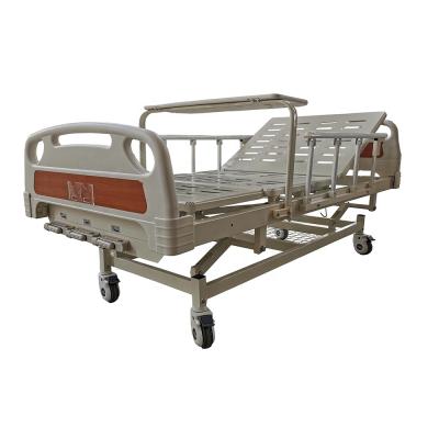 China Wholesale Plastic Economical Medical Clinic 3 Crank Patient Manual Hospital Bed For Sick for sale