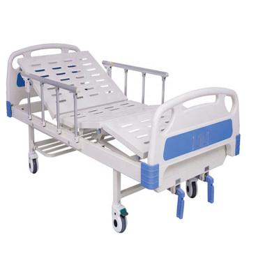 China Back Rest Knee Rest 2 FUNCTION TREATMENT BED HOSPITAL BED CRANK FOUR PULLEY BED for sale