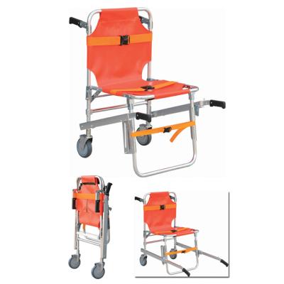 China Hospital Trolley Ambulance Used Transfer Patient Wheelchair Ambulance Chair Stretcher for sale