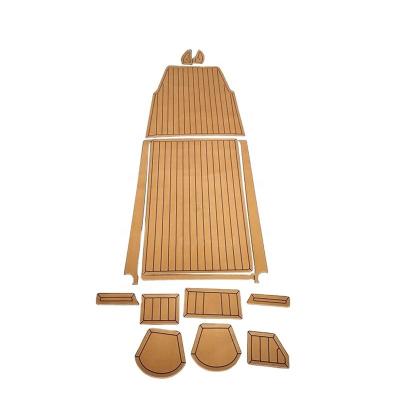 China Vehicle Decking Teak Boat Decking Sea Deck Recreational EVA Waterproof Synthetic Flooring for sale